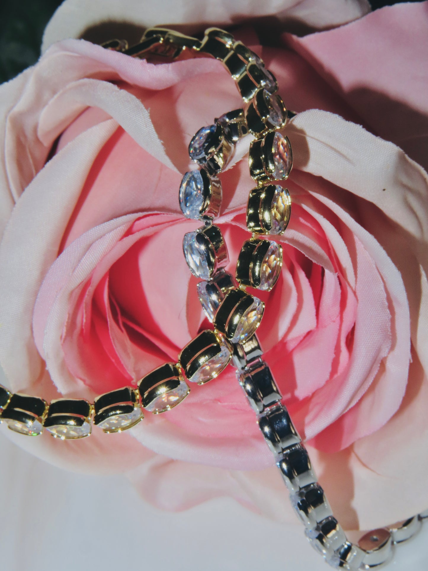 Oval Tennis Bracelets (18K Plated)