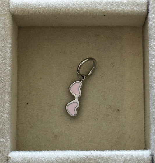 Pink SIlver Sunglasses Charm
