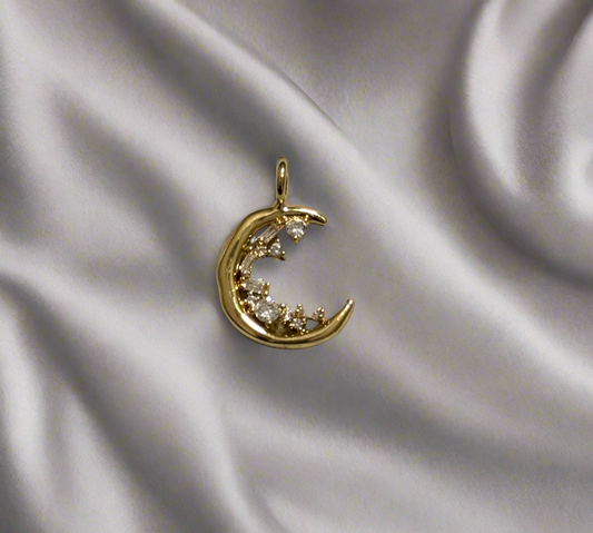 Diamond Moon Charm