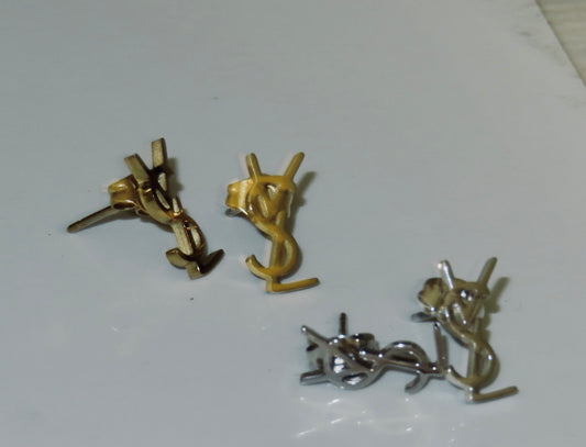 YSL Stud Earrings (Tarnish Free)