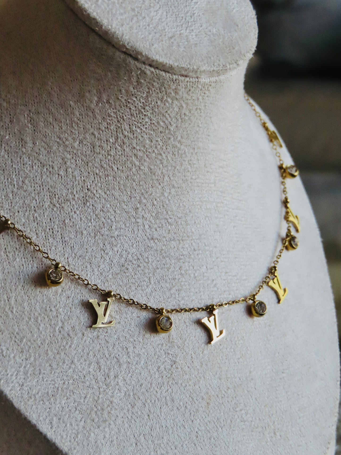 LV Diamanté Necklace (Tarnish Free)