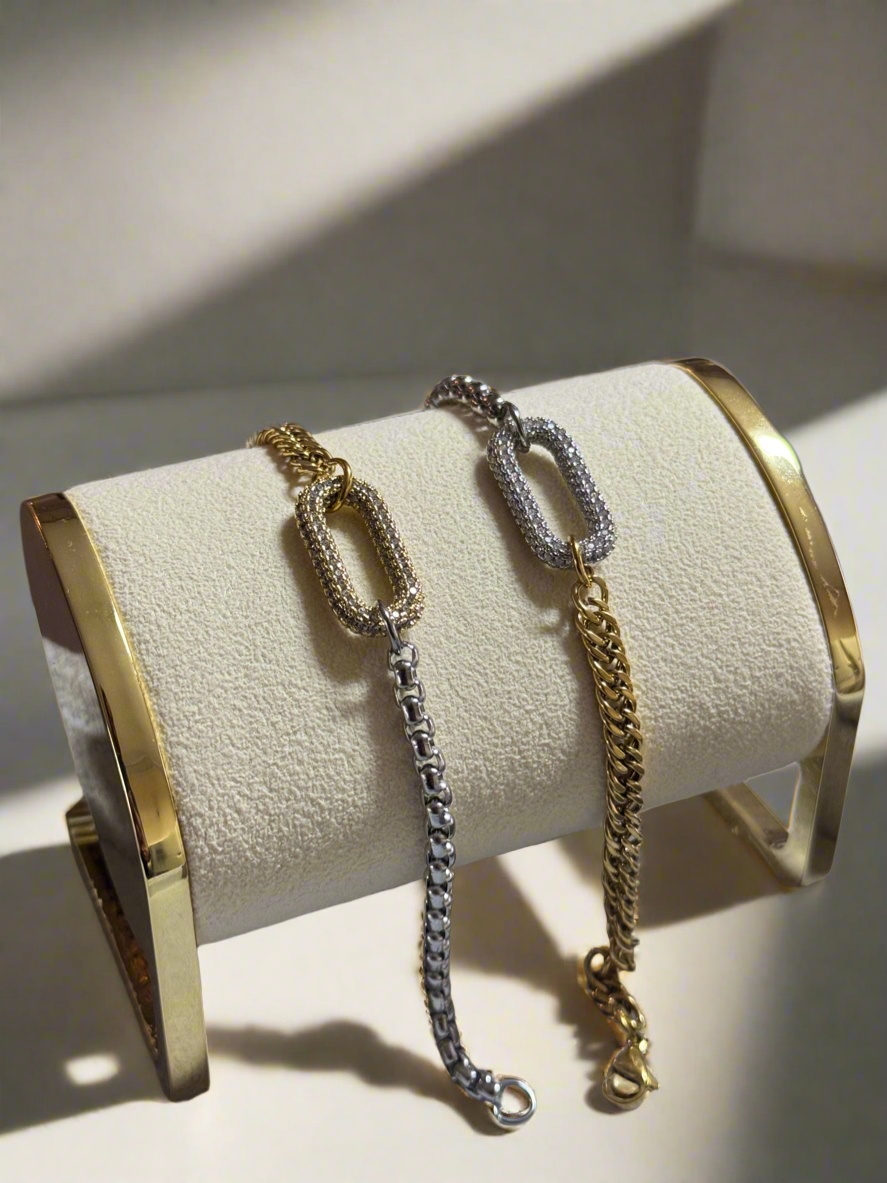 Two Tone Bracelets (Tarnish Free) [Premium Range]