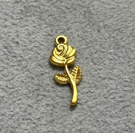 Beauty and The Beast Rose Charm
