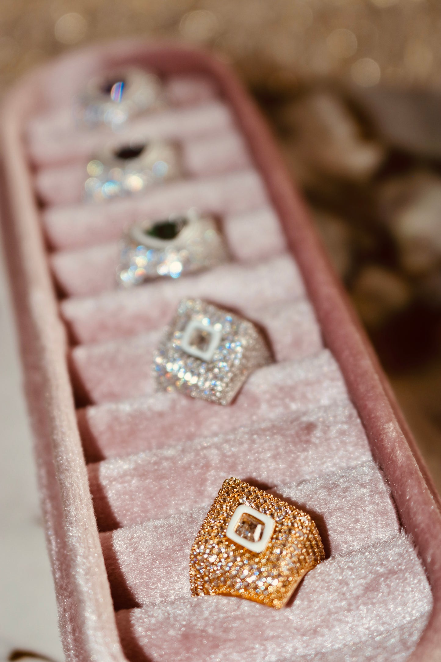 Pinky Rings [Adjustable, Zirconia] (Tarnish Free) PREMIUM COLLECTION