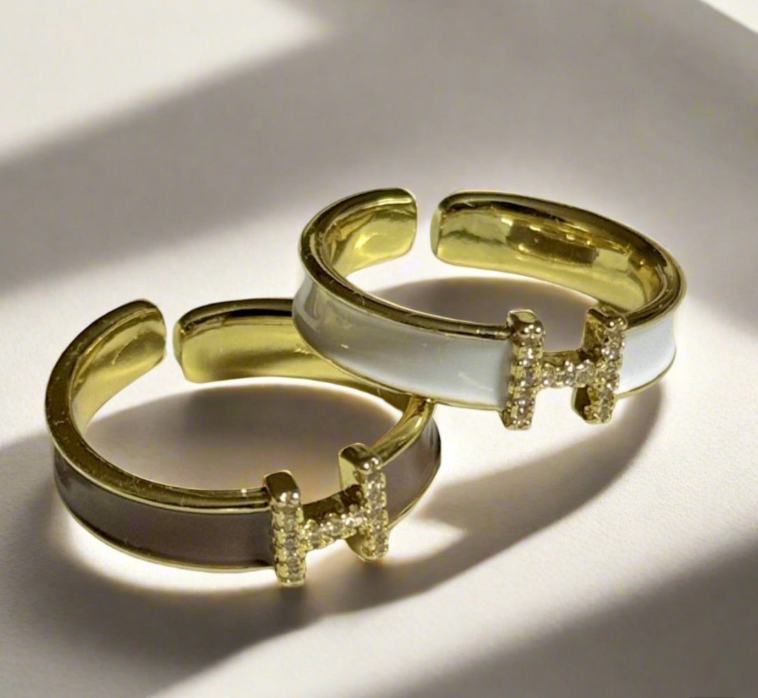 Hermes Adjustable Rings (Tarnish Free)