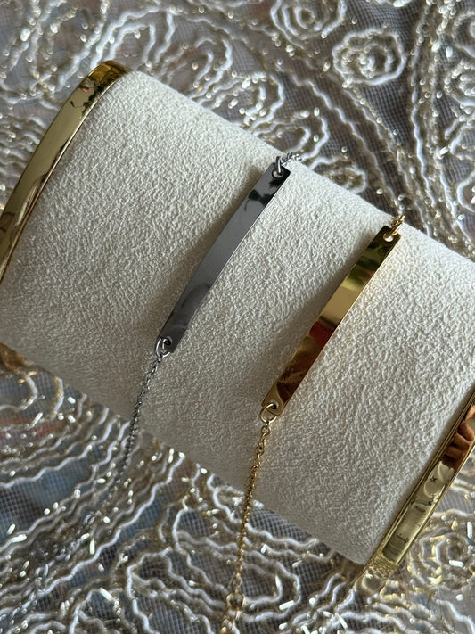 Long Engraveable Bracelet (Tarnish Free)