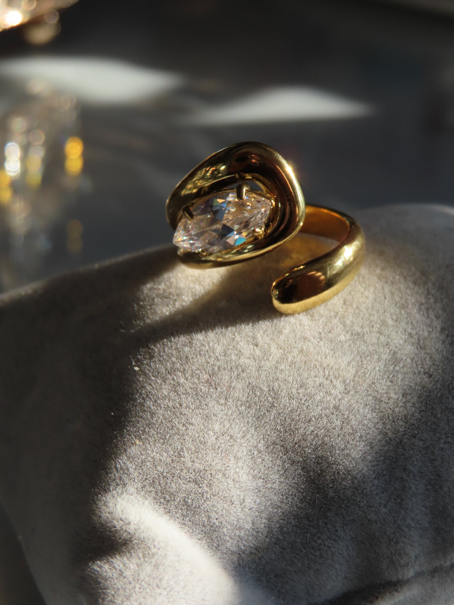 Eclipse Ring (Tarnish Free) [Adjustable]